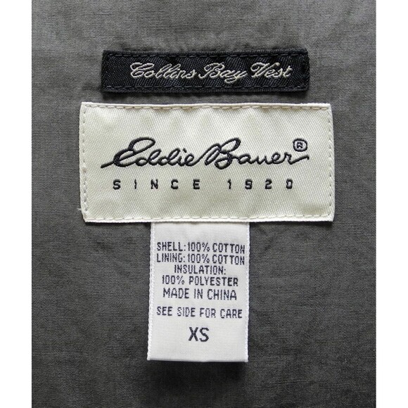 Eddie Bauer Olive Green Corduroy Collins Bay Vest - Zip Front - Women's Size XS - Picture 5 of 7